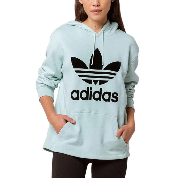adidas Tops - Adidas Oversized Mint Hoodie
